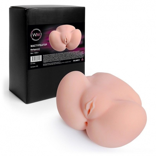 Реалистичный мастурбатор с двумя функциональными отверстиями - Erowoman-Eroman - в Братске купить с доставкой