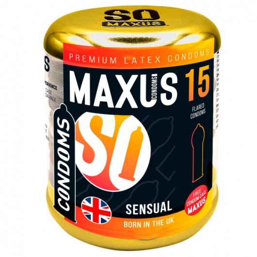 Презервативы анатомической формы Maxus Sensual - 15 шт. - Maxus - купить с доставкой в Братске