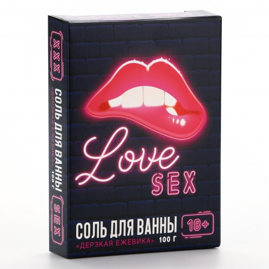 Соль для ванны Love с ароматом ежевики - 100 гр. - Чистое счастье - купить с доставкой в Братске