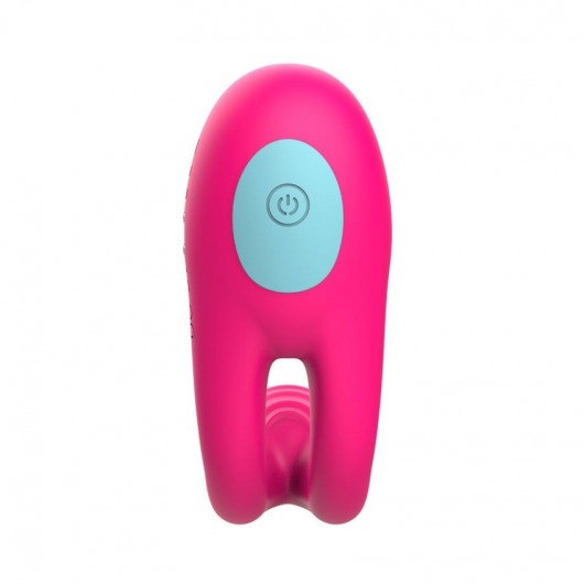 Розовое виброкольцо с пультом ДУ - I-MOON - в Братске купить с доставкой