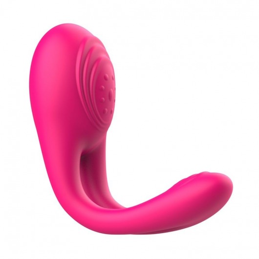 Розовое виброкольцо с пультом ДУ - I-MOON - в Братске купить с доставкой