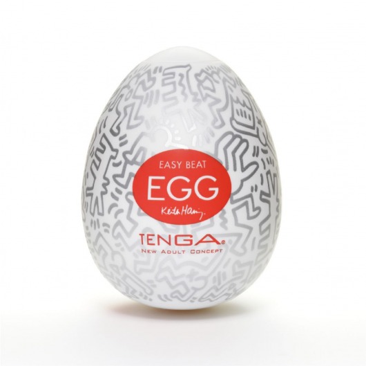 Мастурбатор-яйцо Keith Haring EGG PARTY - Tenga - в Братске купить с доставкой