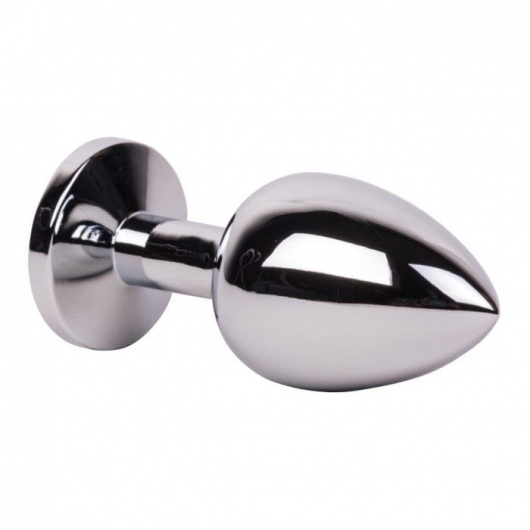 Большой стальной плаг с розовым кристаллом Pink Bubble Gum - 9,5 см. - Erotic Fantasy - купить с доставкой в Братске