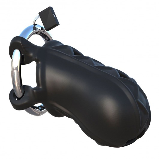 Черный замок верности Extreme Silicone Cock Blocker - Pipedream - купить с доставкой в Братске
