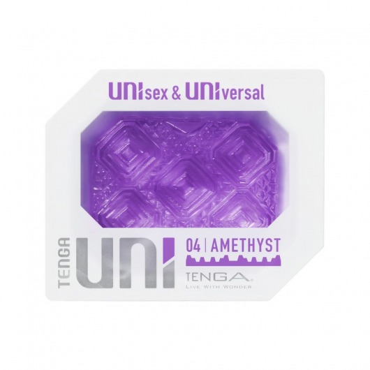 Фиолетовый мастурбатор-стимулятор Tenga Uni Amethyst - Tenga - в Братске купить с доставкой