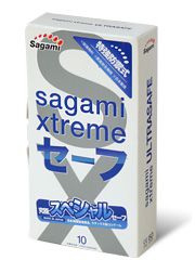 Презервативы Sagami Xtreme Ultrasafe с двойным количеством смазки - 10 шт. - Sagami - купить с доставкой в Братске