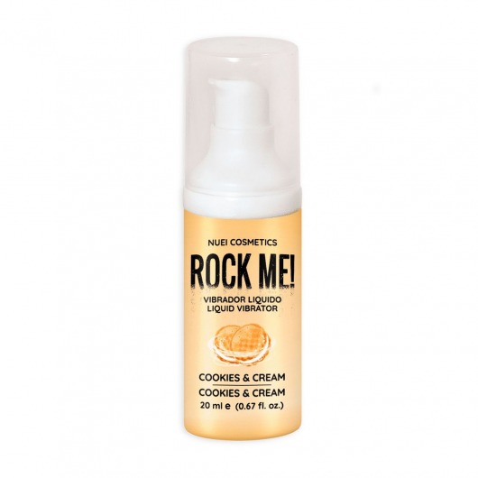 Жидкий вибратор Nuei Rock Me! с ароматом печенья и сливок - 20 мл. - Nuei cosmetics - купить с доставкой в Братске