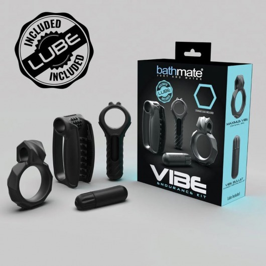 Набор Bathmate Vibe Endurance Kit: 2 эрекционных кольца, вибропуля, мастурбатор - Bathmate купить в Братске с доставкой в Orgasmix.ru Набор Bathmate Vibe Endurance Kit: 2 эрекционных кольца, вибропуля, мастурбатор - Bathmate