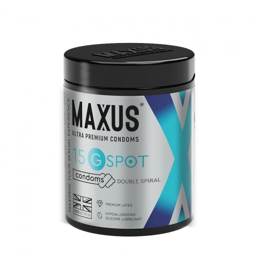 Гладкие презервативы Maxus G spot с двойной спиралью - 15 шт. - Maxus - купить с доставкой в Братске