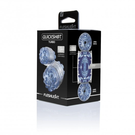 Мастурбатор Fleshlight Quickshot Turbo Blue Ice - Fleshlight - в Братске купить с доставкой