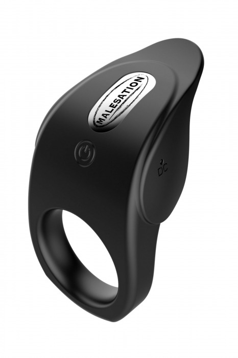 Черное эрекционное виброкольцо Vibro Lust Ring - MALESATION - в Братске купить с доставкой