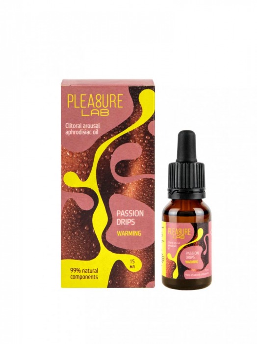 Капли с согревающим эффектом Passion Drips Warming - 15 мл. - Pleasure Lab - купить с доставкой в Братске