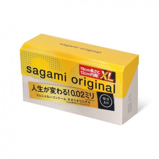 Презервативы увеличенного размера Sagami Original 0.02 XL-size - 12 шт. - Sagami - купить с доставкой в Братске