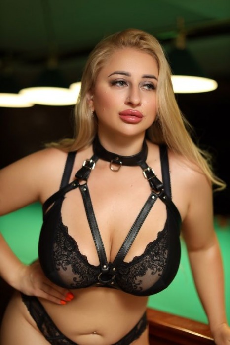 Черная кожаная сбруя с ошейником plus size из нежной кожи - БДСМ Арсенал - купить с доставкой в Братске