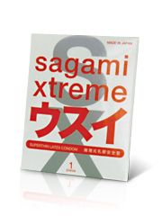 Ультратонкий презерватив Sagami Xtreme SUPERTHIN - 1 шт. - Sagami - купить с доставкой в Братске