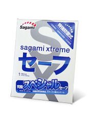 Презерватив Sagami Xtreme Ultrasafe с двойным количеством смазки - 1 шт. - Sagami - купить с доставкой в Братске