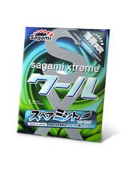 Презерватив Sagami Xtreme Mint с ароматом мяты - 1 шт. - Sagami - купить с доставкой в Братске
