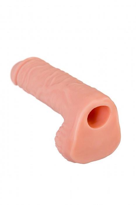 Телесная удлиняющая фаллическая насадка - 16 см. - ToyFa - в Братске купить с доставкой