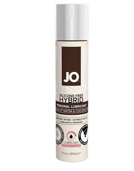 Водно-масляный лубрикант с разогревающим эффектом JO Silicone Free Hybrid Lubricant WARMING  - 30 мл. - System JO - купить с доставкой в Братске