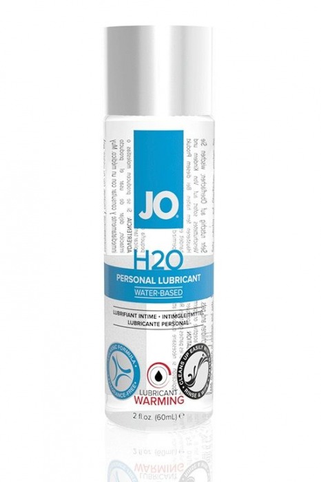 Возбуждающий лубрикант на водной основе JO Personal Lubricant H2O Warming - 60 мл. - System JO - купить с доставкой в Братске