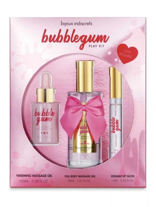 Набор средств для массажа и ласк Bubblegum Play Kit - Bijoux Indiscrets - купить с доставкой в Братске