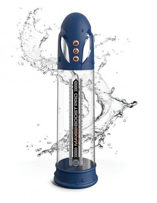 Синяя вакуумная автоматическая помпа Max Boost Pro Flow - Pipedream - в Братске купить с доставкой