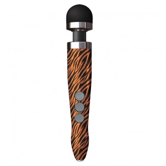 Беспроводной wand-вибратор Doxy Die Cast 3R с тигровым принтом на рукояти - 28 см. - Doxy в Братске Беспроводной wand-вибратор Doxy Die Cast 3R с тигровым принтом на рукояти - 28 см. - Doxy