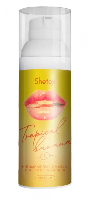 Интимная гель-смазка Shefox Premium «Тропический банан» - 50 мл. - Shefox - купить с доставкой в Братске