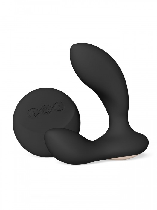 Черный вибромассажер простаты с пультом ДУ Hugo 2 Remote - Lelo - в Братске купить с доставкой