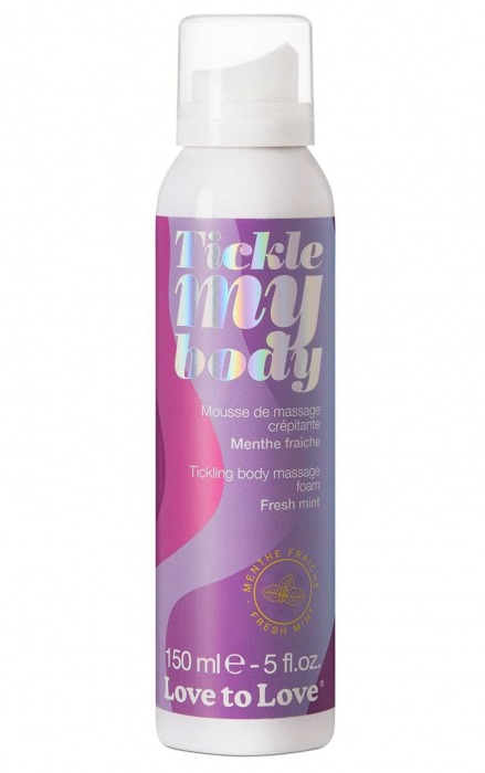 Массажная хрустящая пенка Tickle My Body Fresh Mint с ароматом мяты - 150 мл. - Love to Love - купить с доставкой в Братске