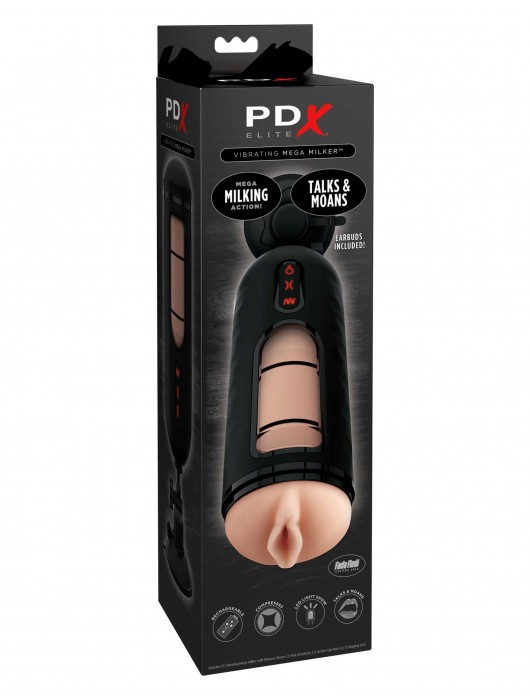 Мастурбатор-вагина с вибрацией Vibrating Mega Milker - Pipedream - в Братске купить с доставкой