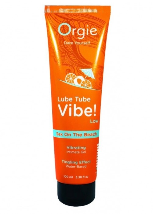 Гель с эффектом вибрации Lube Tube Vibe Low Sex On The Beach - 100 мл. - ORGIE - купить с доставкой в Братске