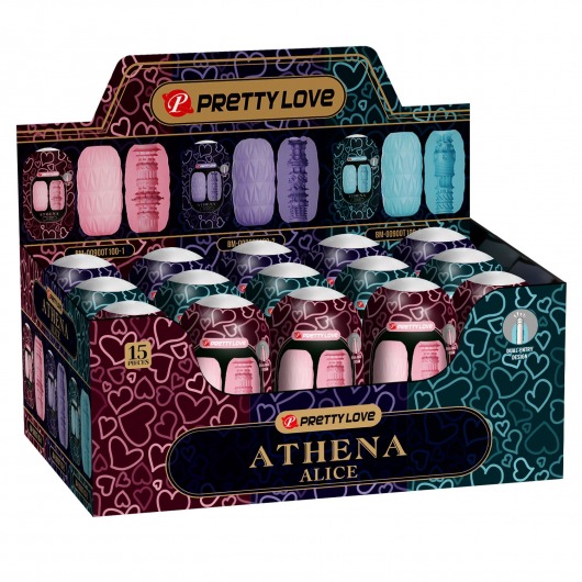 Набор из 15 мастурбаторов Athena Alice - Baile - в Братске купить с доставкой
