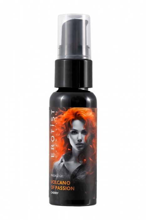 Гель с эффектом вибрации Volcano Of Passion со вкусом вишни - 25 мл. - Erotist Lubricants - купить с доставкой в Братске