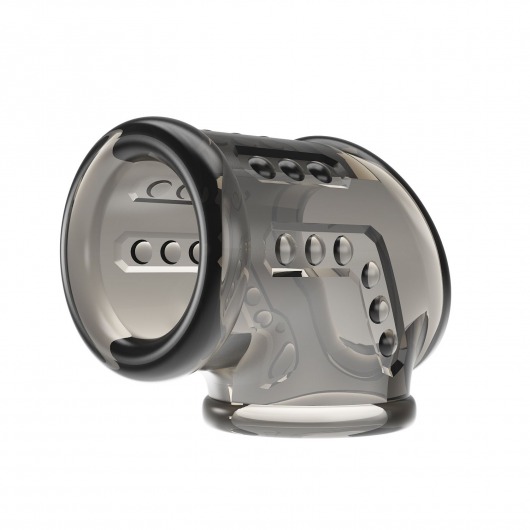 Дымчатая насадка на пенис и мошонку - Baile - в Братске купить с доставкой