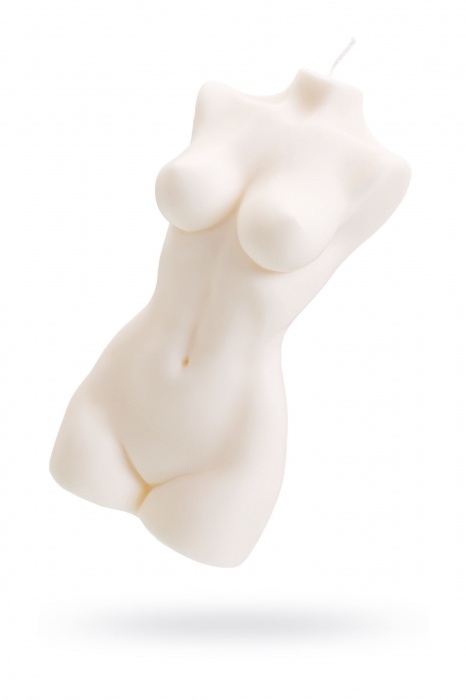 Белая интерьерная свеча в форме женского торса - 850 гр. - Pecado - купить с доставкой в Братске