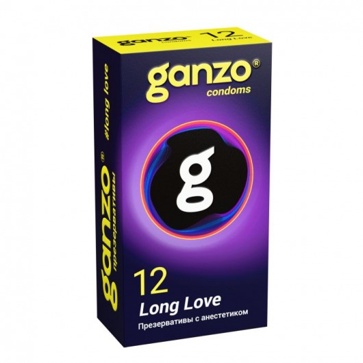 Презервативы с анестетиком для продления удовольствия Ganzo Long Love - 12 шт. - Ganzo - купить с доставкой в Братске
