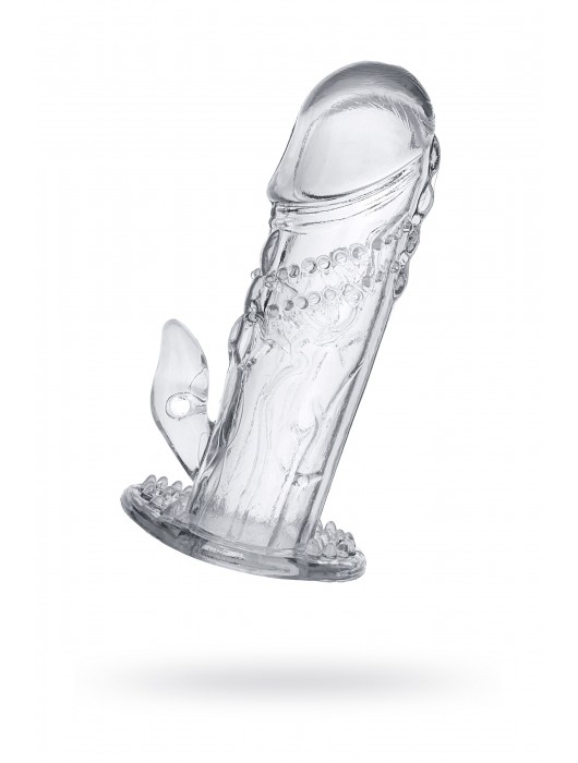 Прозрачная насадка на пенис Uco - 13 см. - A-toys - в Братске купить с доставкой