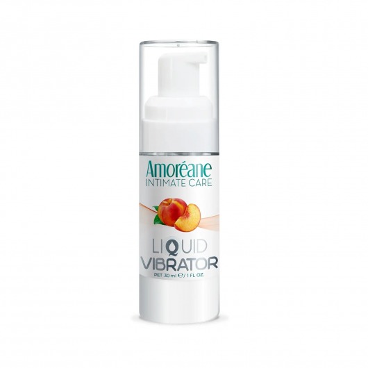 Жидкий вибратор со вкусом персика Amoreane Peach - 30 мл. - Amoreane - купить с доставкой в Братске