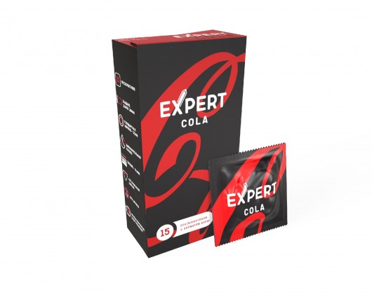 Презервативы с ароматом колы Expert Cola - 15 шт. - Expert - купить с доставкой в Братске