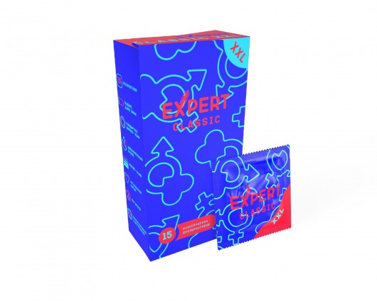 Презервативы увеличенного размера Expert Classic XXL - 15 шт. - Expert - купить с доставкой в Братске