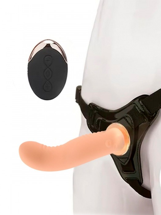 Женский вибрострапон со съемной насадкой и пультом ДУ - Erokay - купить с доставкой в Братске