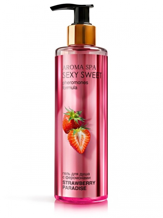 Гель для душа с феромонами и ароматом клубники Strawberry Paradise - 200 мл. -  - Магазин феромонов в Братске