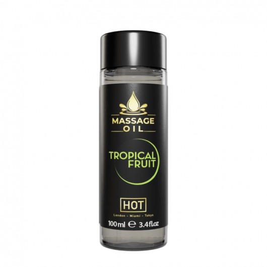 Массажное масло c ароматом тропических фруктов Massage Oil - 100 мл. - HOT - купить с доставкой в Братске
