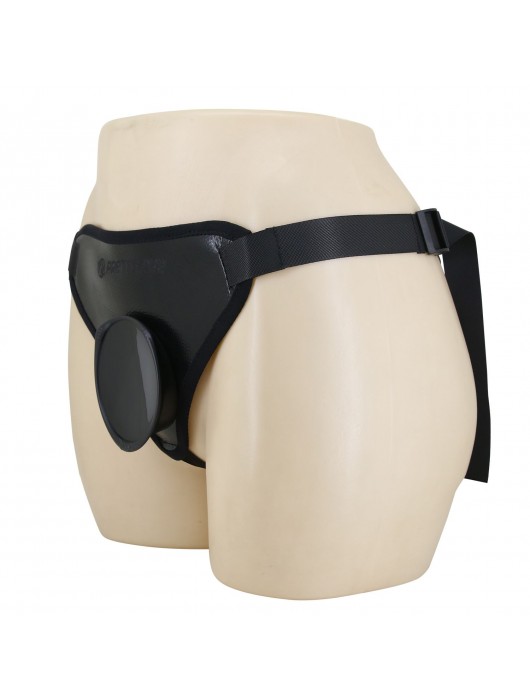 Черные трусики харнесс с платформой Caludio I - Baile - купить с доставкой в Братске