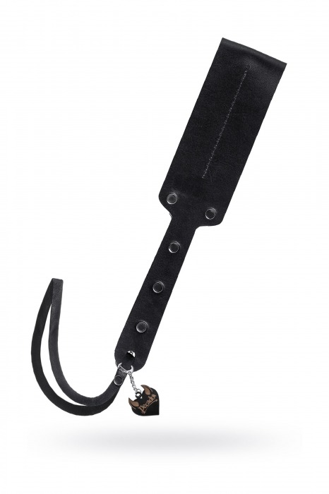 Черный кожаный пэддл - 32 см. - Pecado - купить с доставкой в Братске