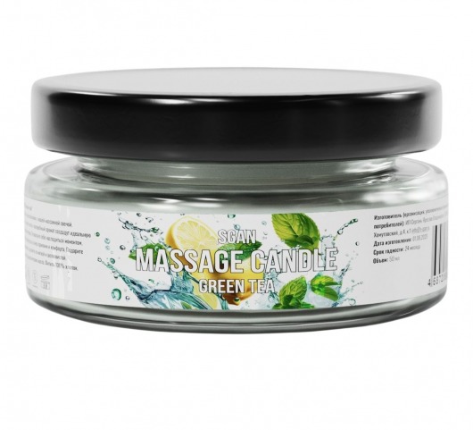 Массажная свеча «Зелёный чай» - 50 мл. - SGAN - купить с доставкой в Братске