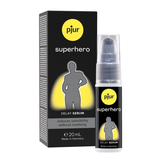 Пролонгатор-сыворотка pjur Superhero Delay Serum - 20 мл. - Pjur - купить с доставкой в Братске