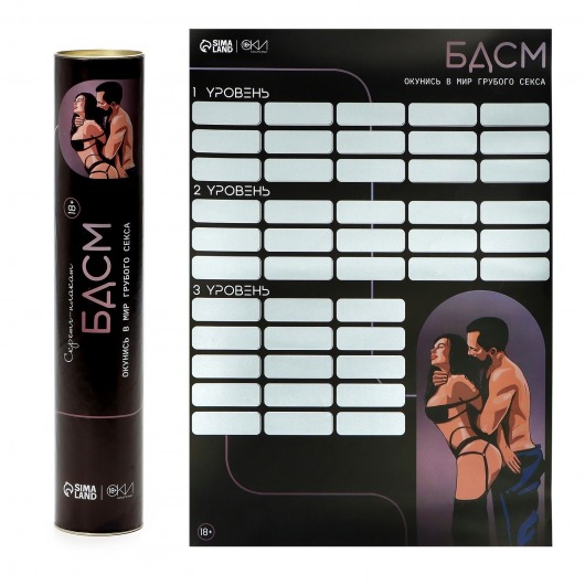 Плакат для двоих со скретч-слоем «БДСМ» - Сима-Ленд - купить с доставкой в Братске