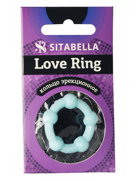 Цветное эрекционное кольцо Love Ring с бусинами - Sitabella - в Братске купить с доставкой